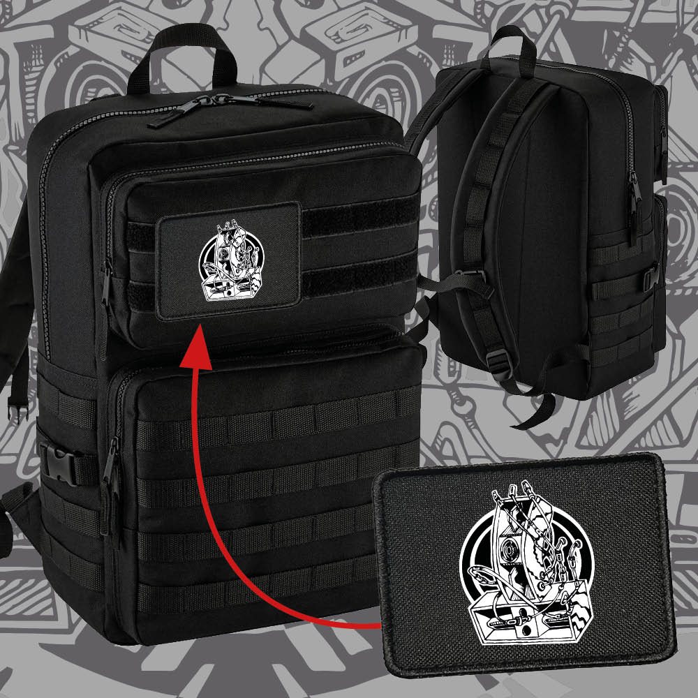 Batoh s vyměnitelnými patchemi -25L